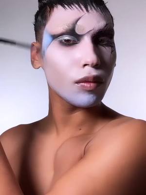 A post by @archivedvanity on TikTok caption: Experimental make up pocess  this is such an old draft, and I never managed to get any good pictures  :,)