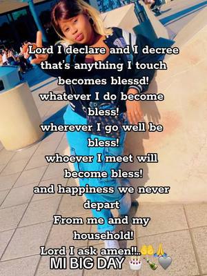 A post by @bigblessing911 on TikTok caption: MY DAY 🍾🧁#biblessing #Foryoupage #beauty_sky💚💚 #goviral #Trending #fyp #tiktokviral #trendingvideo #loveyou 