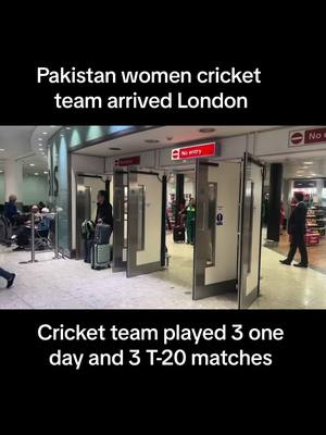 A post by @engrasadali75 on TikTok caption: Pakistan national women cricket team reached london they play 3 one day international and 3 T-20 matches in engkad #CapCut 