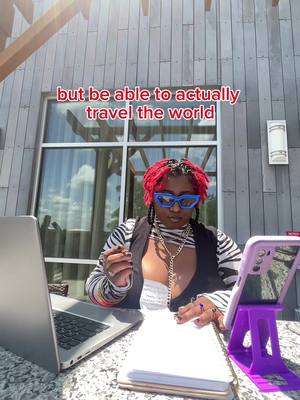 A post by @onyxyvonne on TikTok caption: Your Rebel designer is also now your travel and entertainment agentttt ! If youre ready to escape this matrix and make money traveling the world …. Im waiting for you !✈️🥂 #traveltiktok #travelagentsoftiktok #travelagent #strugglingcreator #traveldeals #wfh #workfromhome 