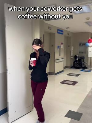 A post by @allyrenaudxo on TikTok caption: rule number one: no coffee run without the girls 😈 #nurse #nurselife #nursesweek #medsurg @casey argel 