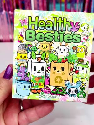 A post by @lilmisstoycollector on TikTok caption: Healthy Besties #tokidoki #miniature #Foodie #unboxing 