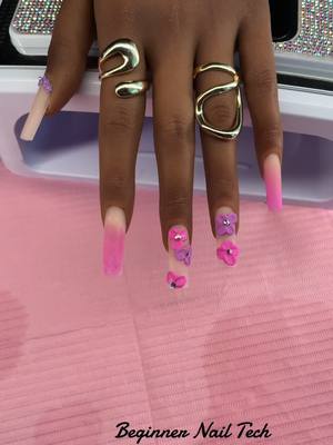 A post by @mz.steele on TikTok caption: #acrylicapplication #beginnernailtech #nails #acrylicnails #nailsoftiktok 