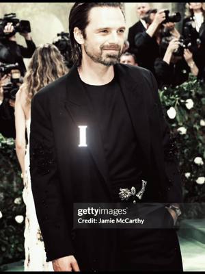 A post by @buckykissme on TikTok caption: never getting over this look😫 | #sebastianstan #sebastianstanedit #sebstan #sebstanedit #metgala #metgalaedit #metgala2024 #cartier #fyp | overlay; @overlays :) !!