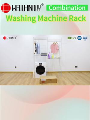 A post by @wireshelving on TikTok caption: 🚿 WELLAND shelf Bestseller Alert: Multi-Tier washing machine Rack 🌟 Our multi-tiered combination washing machine rack is taking the e-commerce world by storm! 🌀 🔵 Space-Saving Design: Maximize wall or corner space, keeping your laundry area compact and organized without eating into your floor real estate. 🎨 Modern Aesthetics: With a minimalist design that aligns with contemporary home decor, our rack is not just functional but a style statement too. 💧 Durable Finish: The powder-coated surface treatment makes it suitable for both dry and humid environments, ensuring it looks as good as new through all types of weather. 📦 Custom Colors Available: Contact us now to customize your rack in a variety of colors that will make your e-commerce listing pop! Add a touch of sophistication to your laundry routine with our innovative storage solutions. #LaundryRack #EcommerceBestseller #SpaceSaving #CustomizableColors #HomeOrganization #ZhongshanChangsheng #Changsheng #WellandShelf #wireshelving #wireshelf #wireshelves #wireracks #householdgoods #houseware #wardrobe #Chinasupplier #Chinesefactory #manufacturer