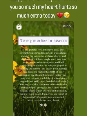 A post by @deathbecomesme660 on TikTok caption: Happy heavenly mother’s day mom i miss you so much not a day goes by that i dont miss you i love you so much today is so hard without you 💔😢 I would do anything to hug you again 