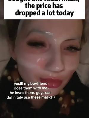 A post by @dghjhufcw on TikTok caption: this feels so good i want to order 50 more packs #skincare #koreanskincare #koreancollagenmask #facemask 