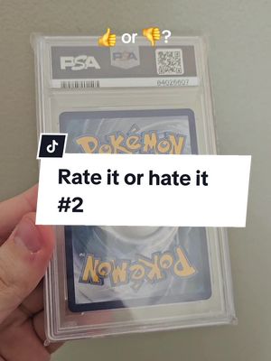 A post by @cardsinthegym on TikTok caption: Rate it or hate it? #fy #fyp #pokemon #rayquaza 