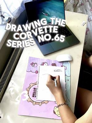 A post by @endo._.afton on TikTok caption: Draw the corvette series no.65 with me :” ❤️❤️🛁 #corvette #no65 #chevrolet #kendricklamar #bbldrizzy 