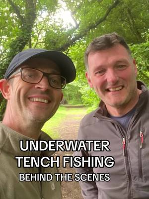 A post by @nickmarshangler on TikTok caption: UNDERWATER TENCH FISHING. Behind the scenes 🎥 NO PRESSURE! 😬#tenchfishing #coarsefishinguk #tench #fishinguk #fishing #fyp 