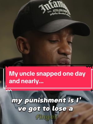 A post by @thinkandtrigger on TikTok caption: Music Artist Bugzy Malone from Manchester UK relives and tells the story of how he was treated by his uncle who suffered from severe mental Health issues. #MentalHealth #storytime #bugzymalone #childhood #fyp #trending #storytime 