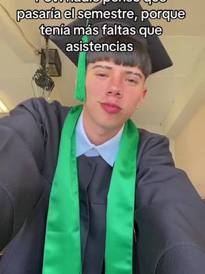 A post by @tonny_rdz on TikTok caption: Yo soy el que iba 1 vez al mes, y ustedes? 😆 #fyp #humor #graduation 