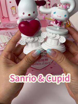 A post by @portable_keyboard on TikTok caption: Sanrio & Cupid 💗 💕 #mysterybox #blindbox #blingboxunboxing #mysterytoys#toybeta #fypシ゚viral #asmr 