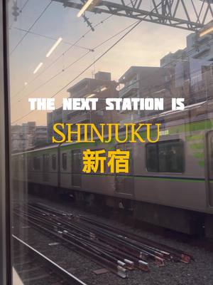 A post by @davidviotoff on TikTok caption: The next station is 新宿 #tokyo #shinjuku #japan #新宿 