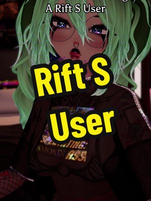 A post by @mothbrewedtea on TikTok caption: And that’s why I always used a seperate mic and headphones as a rift user 😗✌️🤣 #vrchat #vrc #vrchatcommunity #vrchattiktok #vrctiktok #vrchatgirl #rifts #oculusrift 