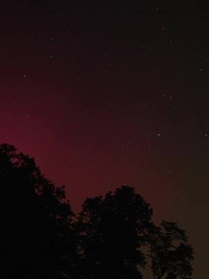 A post by @brandonquandt on TikTok caption: I Missed the best night of the aurora borealis but still sweet to catch a midwest night with some in it! #auroraborealis #stars #timelapse #sonya7siii #nightlapse #midwest #planet #country #northernlight 