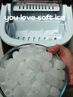 A post by @ice.burgerking on TikTok caption: 29get new soft ice go gor it!!#icemaker #icecubes #asmr #smallappliances #kitchengadgets #tiktokmademebuyit #icetok #softice #bulletice #fyp #bulleticemaker #satisfying #crunchyice 