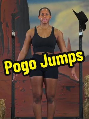 A post by @rodeoathletic on TikTok caption: Rodeo Tutorial: Pogo Jumps  #RodeoAthleticClub #RodeoIsAGym 