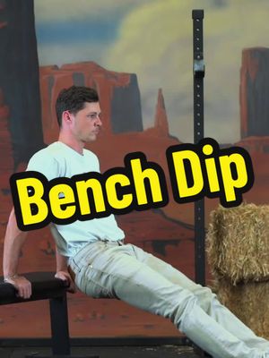 A post by @rodeoathletic on TikTok caption: Rodeo Tutorial: Bench Dip #RodeoAthleticClub #RodeoIsAGym 