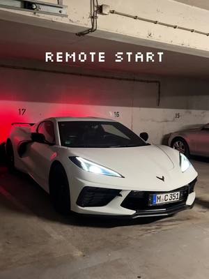 A post by @hb_cars on TikTok caption: #remotestart #start #corvette #corvettec8 #soundcheck #car #auto #brandnewcar 