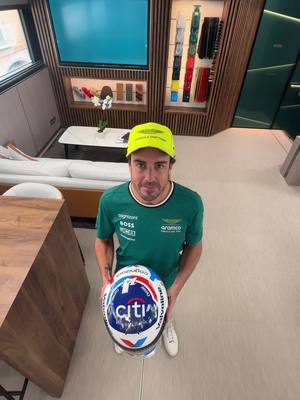 A post by @fernandoalonso on TikTok caption: The Original for Monaco @Valvoline Global Operations 💪👊 #F1 #F1TikTok #Formula1 #monaco #monacogp 