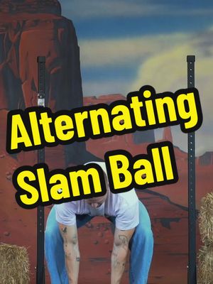 A post by @rodeoathletic on TikTok caption: Rodeo Tutorial: Alternating Slam Ball #RodeoAthleticClub #RodeoIsAGym 