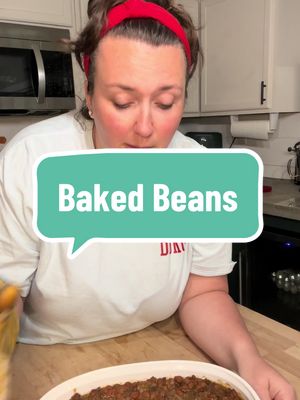 A post by @the.cookin.mama on TikTok caption: The best part of baked beans is you can add in/leave out whatever you want. There’s no right or wrong way as long as you like it #Recipe #bakedbeans #cookout #bushsbakedbeans #DinnerIdeas #cooking #DIY 