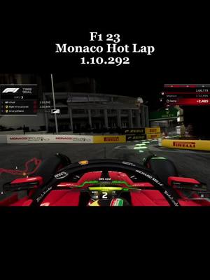 A post by @crazy_motorsport on TikTok caption: MonacoGP weekend!🤩❤️ I improved further in the following laps up to 1.10.225. Unfortunately I missed a corner and threw away a 1.09.9🥺💔 #monacogp #f1 #f123 #hotlap #monaco #ferrari #cars #race 