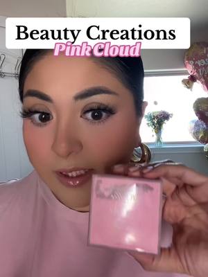 A post by @dyingforcolor on TikTok caption: Obsessed with Pink Cloud ☁️ 💕 #pinkcloud #beautycreations #pinksettingpowder #makeup #memorialdayweekend 