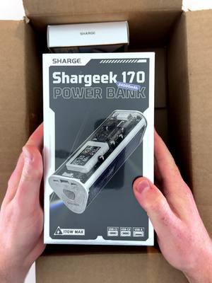 A post by @zestyastech on TikTok caption: I’d be nervous about taking this through security… Shargeek 170 Power Bank @SHARGE 