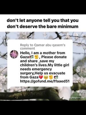 A post by @vonvominatrix on TikTok caption: Replying to @Qamar abu qasem CHECK OUT HER GOFUNDME AND PLEASE DONATE IF YOU CAN!!