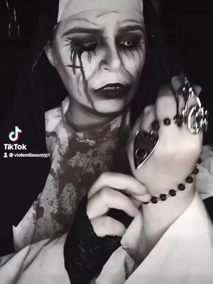 A post by @violentbeautyjt on TikTok caption: Not a cult #demon #oc #occosplay #repost 