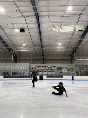 A post by @littlejoydale on TikTok caption: Going for my 100th landed throw in a row and i fell smhhh #fail #fall #ice #mcdonalds 