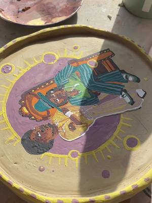 A post by @malaikahya on TikTok caption: aquemini plate #ceramics #outkast