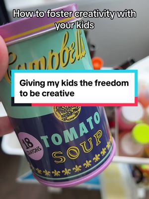 A post by @jobsxdesign on TikTok caption: As a graphic designer and mom I want to give my kids the space to play and be creative. And I can infuse a little Art History while I’m at it. Peep the Warhol crayons. #graphicdesigner #creative #craftstation #designermom #artist #warhol #create #organize #TikTokShop #saveforlater 