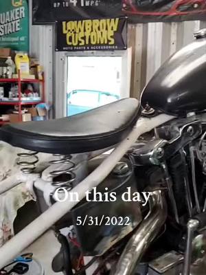 A post by @truckerballou on TikTok caption: #onthisday #harleydavidson #motorcycle #chopper #scootertrash 