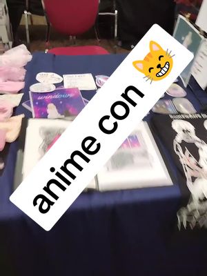 A post by @roscats_ on TikTok caption: come visit me at @Animanga Pop! in Cardiff!! my last comic con for a while 😁  #artist #comiccon #animecon #fyp #cardiff 