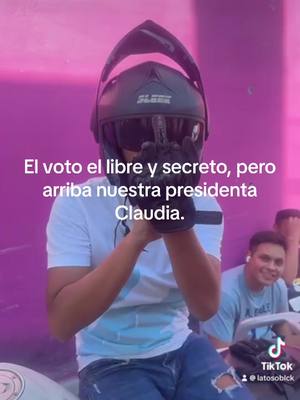 A post by @latosoblck on TikTok caption: #claudiasheimbaum #presidenta #voto #elecciones2024 #presidenta #4t #amlo #morena #mexico 