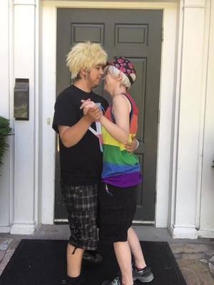 A post by @allenchaicosplay on TikTok caption: Happy Pride Month! 🏳️‍🌈@little_cheybaby #bakugouxtodoroki #bakugou #todoroki #pridemonth #happypridemonth 