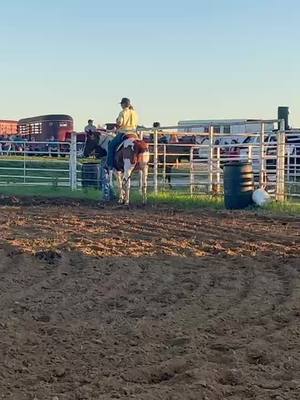 A post by @littlecop4900 on TikTok caption: @cameron #rodeo #missouricowboys #Fyp #funshow #bronc #flyinty #highschoolrodeo #sheriffposse 