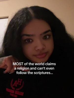 A post by @elyy.naii on TikTok caption: It’s THE TRUTH . Be supposedly praising god and then turn around and do the exact opposite of what the scripture ( that was literally inspired by him to guide you ) says and do everything thats wordly and of the flesh 😭Like huh? Read all of Matthew chapters 6-7 and tell me im wrong… this goes for christains atleast cuz that’s the religion i was raised in, i haven’t studied about other religions yet. But im not judging because i don’t follow the scripture to the tea. I dont believe in RELIGION, i believe in god. I believe religion is propoganda and it’s meant to make you fear. It literally used to be the goverment system people used to pay for their sins i cant make ts up. Ik this because religion was forced upon me ever since i was born. As a little girl it didnt make sense to me religion didn’t make me LOVE god it made me fear him I just didn’t want me or my family to die. So i read almost the whole bible and realized somebody actually doing what the bible says while preaching it is RARE😭 like rare to the point where too little people would make it to heaven💀 again read matthew chapters 5-7 and tell me im wrong. And yes we’re imperfect and we sin but after realizing the first time, the second time becomes a choice, not just a sin but a sin with intention. For anyone reading this i believe that god loves you and he doesn’t judge you ( which is the opposite of what all these religions do THEY JUDGE YOU ) he gave you free will so you choose to do what you want with your life which is why this world is such a fu€ked up place, sadly not everyone has the best intetions and abuse their free will. But he does want whats best for YOU✨ so in my opinion you just have to learn to read between the lines and not take it so literal. Love yourself 💕 But dont be out here preaching something you cant even follow and expect me not to call you a hypocrate the truth hurts🤷🏽‍♀️ 