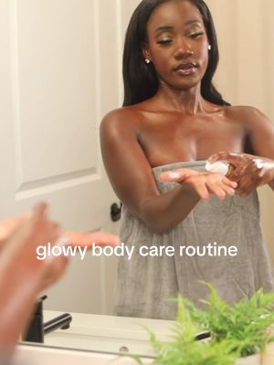 A post by @vinaafrifa on TikTok caption: hands down the best combo for glowy skin! #routine #grwm #body #skincare #blackgirlmagic #blackgirltiktok #blackgirlluxury #darkskin @Josie Maran @Sol de Janeiro 