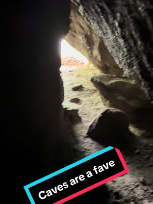 A post by @rrhallock on TikTok caption: Anywhere with caves is cool in my book. #caves #wny #fyp #foryou #Outdoors #nature #Hiking #panamarocks @Panama Rocks 