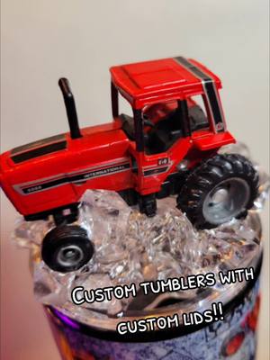 A post by @clevercountrycustoms on TikTok caption: #tractor #customtumbler #farm 