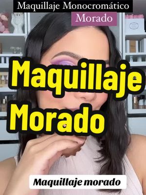 A post by @maquillaje.makeup on TikTok caption: Maquillaje morado #maquillajemorado#parati 