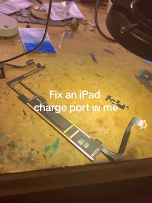 A post by @rekttech on TikTok caption: iPad 7th gen charge port replacement.  #repair #cellphonerepair #rekttech