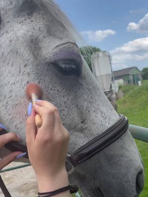 A post by @tonibichel on TikTok caption: Just a girl💅🏼 Wie viele Pferde reitet ihr zur Zeit?☺️ #joke #equestrian #makeup 