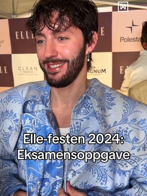 A post by @minmote on TikTok caption: Sjekk denne eksamensoppgaven 🫣 @Ruben #ellefesten2024 #ellefesten 