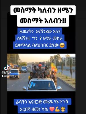 A post by @eniyew65 on TikTok caption: #ፋኖ💚💛❤💪💪✅ቤተአማራ💚💛❤✊💒❤🤝❤🕌  @ThunderB4Lightnin @Milen @jwspace 