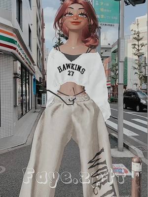 A post by @faye.zptt on TikTok caption: 7-Eleven stop! {DC: Me} {Pose: Espresso} #fyp #fypシ゚viral #zepeto #zepetotiktok #faye🧸 